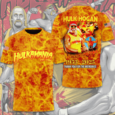 Hulk Hogan RIP 1953 - 2025 3D Apparel
