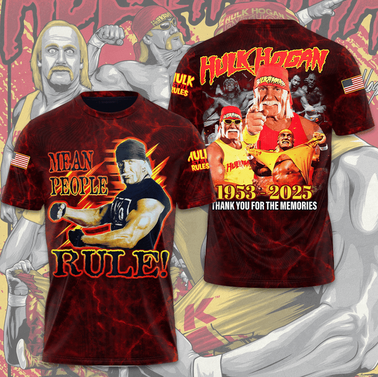 Hulk Hogan RIP 1953 - 2025 3D Apparel