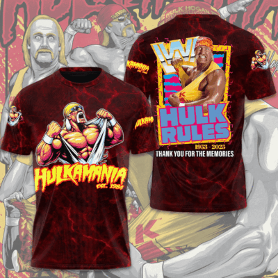 Hulk Hogan RIP 1953 - 2025 3D Apparel
