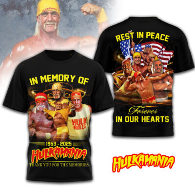 Hulk Hogan RIP 1953 - 2025 3D Apparel-RON07082514
