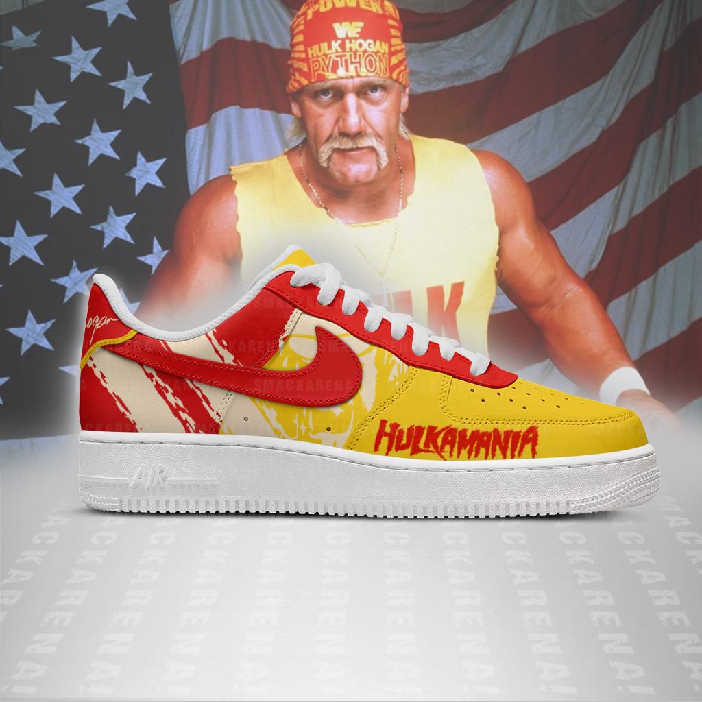 W.W.E - Hulk Hogan AF1 Embossed Logo Shoes-RON19092519 - Image 2