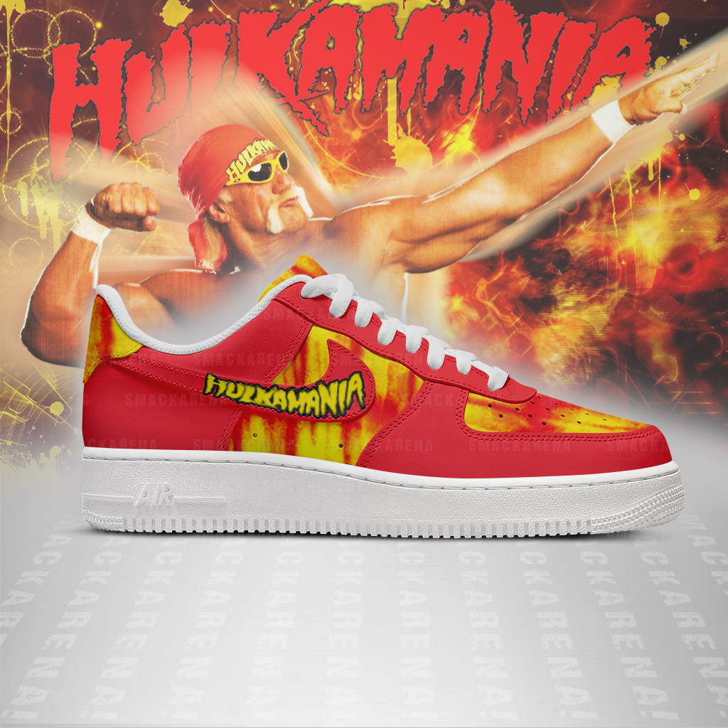 W.W.E - Hulk Hogan AF1 Embossed Logo Shoes-RON19092518 - Image 2