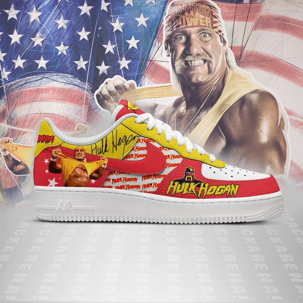 W.W.E - Hulk Hogan AF1 Embossed Logo Shoes-RON19092516 - Image 2