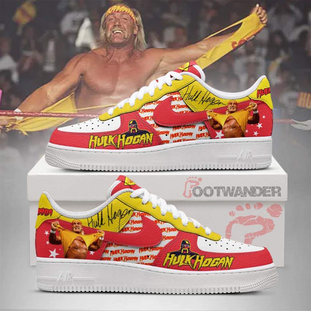 W.W.E - Hulk Hogan AF1 Embossed Logo Shoes-RON19092516