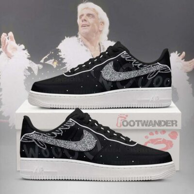 W.W.E - Ric Flair AF1 Embossed Logo Shoes-RON19092514