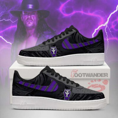 W.W.E - The Undertaker AF1 Embossed Logo Shoes-RON19092513