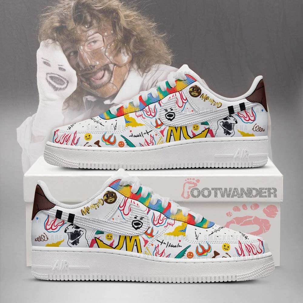 W.W.E - Mick Foley " Mackind" AF1 Embossed Logo Shoes-RON19092511