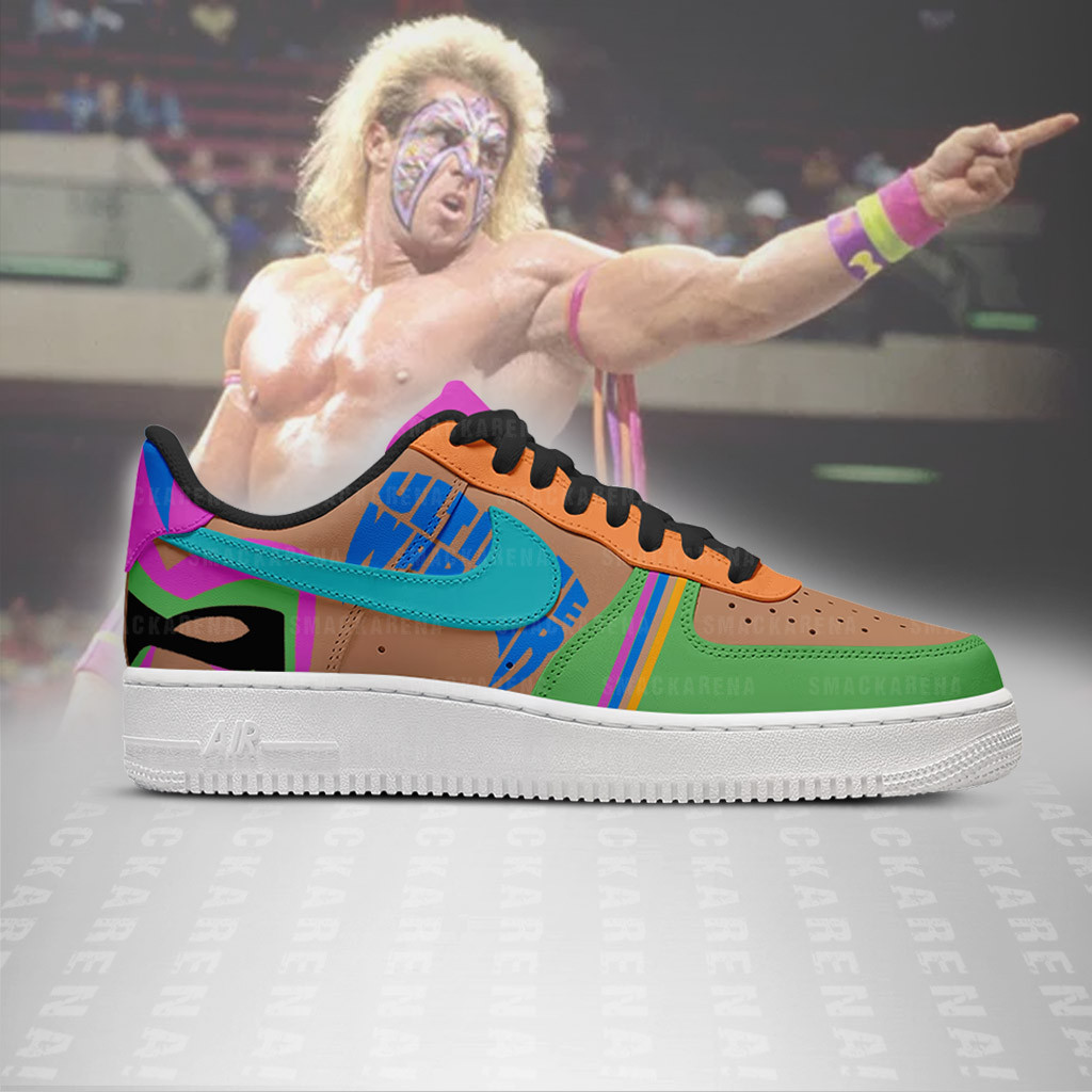 W.W.E - The Ultimate Warrior AF1 Embossed Logo Shoes-RON19092509 - Image 2