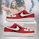 The Heartbreak Kid-Shawn Michaels AF1 Embossed Logo Shoes-RON19092508
