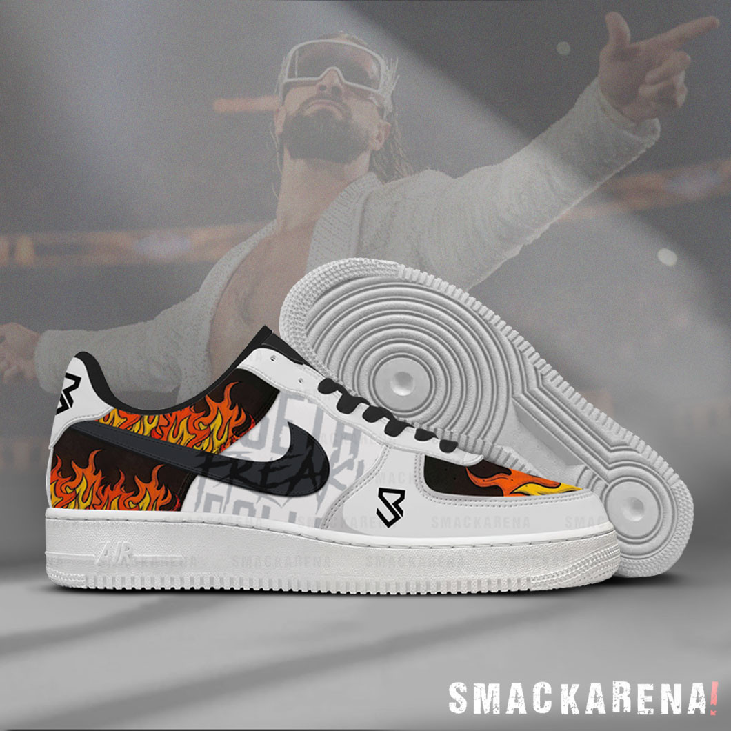 Seth Rollins AF1 Embossed Logo Shoes-G0RVP3PV - Image 2