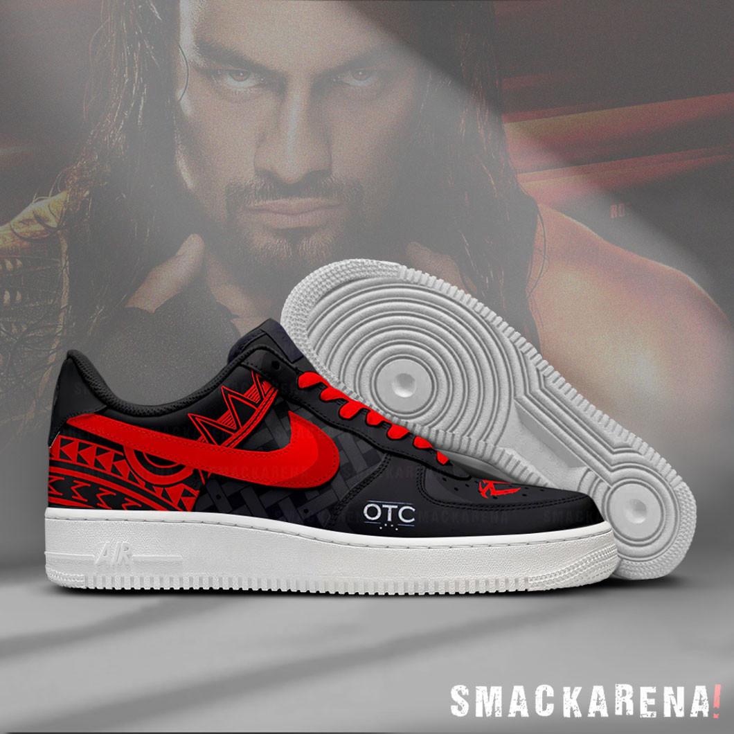 Roman Reigns AF1 Embossed Logo Shoes-X48IZY2B - Image 2