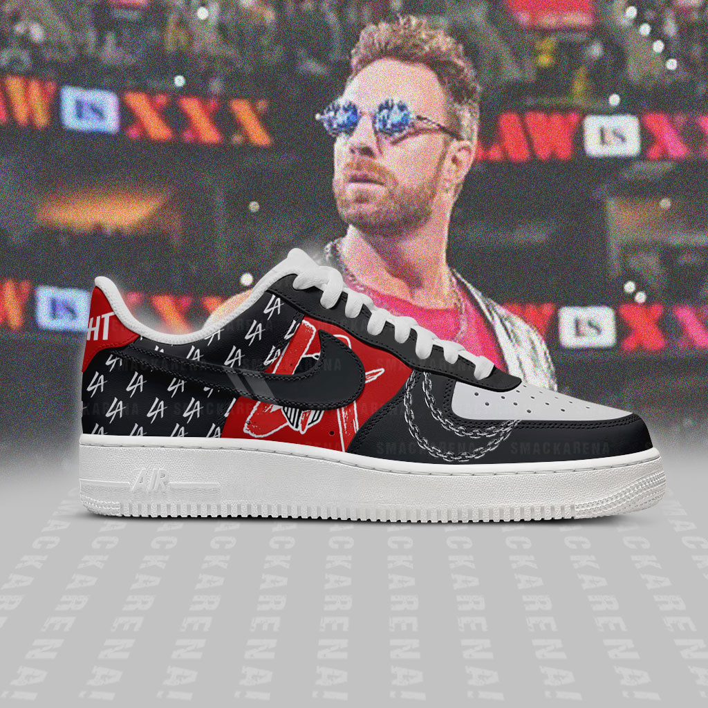 LA Knight AF1 Embossed Logo Shoes-RON19092520 - Image 2