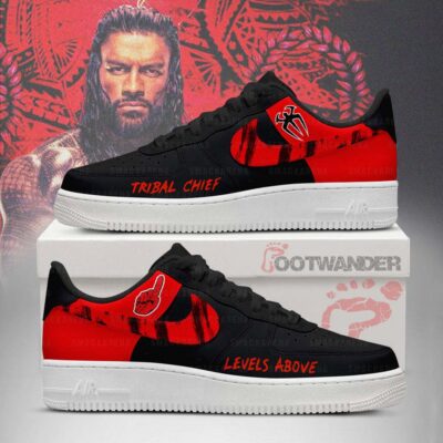 Roman Reigns AF1 Embossed Logo Shoes-RN18092516