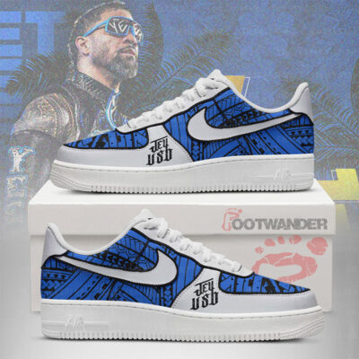 Jey Uso AF1 Embossed Logo Shoes-RON18092515