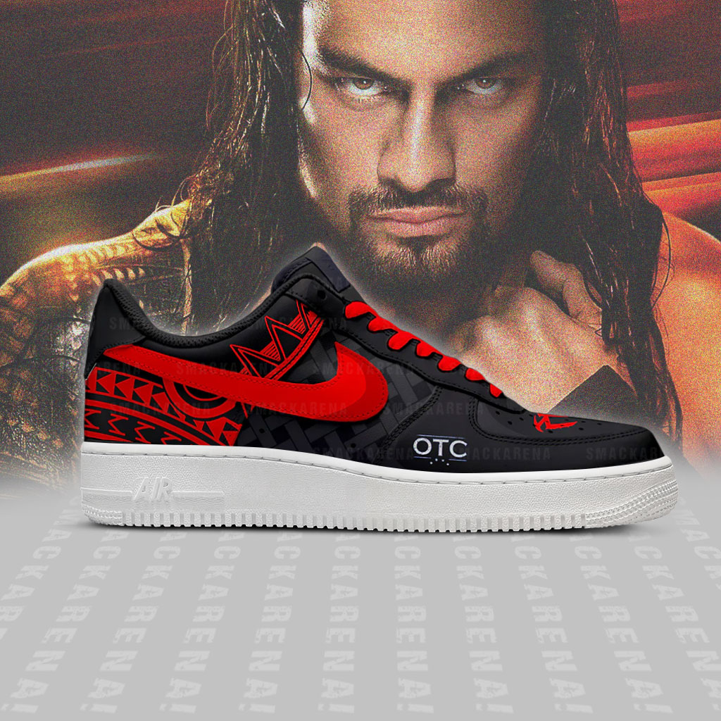 Roman Reigns AF1 Embossed Logo Shoes-X48IZY2B - Image 3