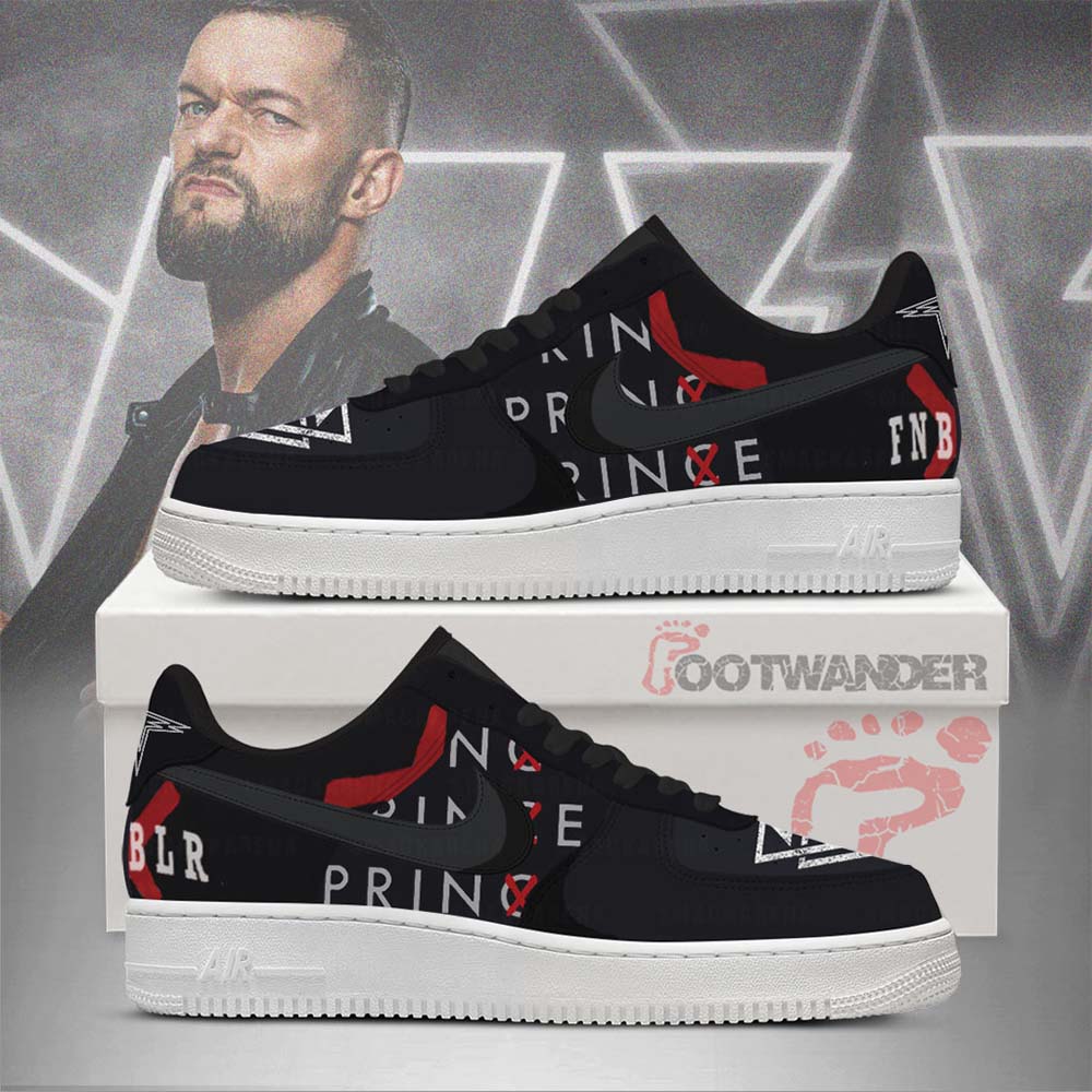 Finn Balor - Prince AF1 Embossed Logo Shoes-RON19092506