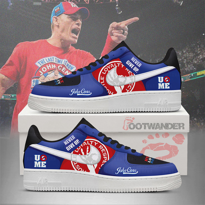 John Cena AF1 Embossed Logo Shoes-OAHEKNIY