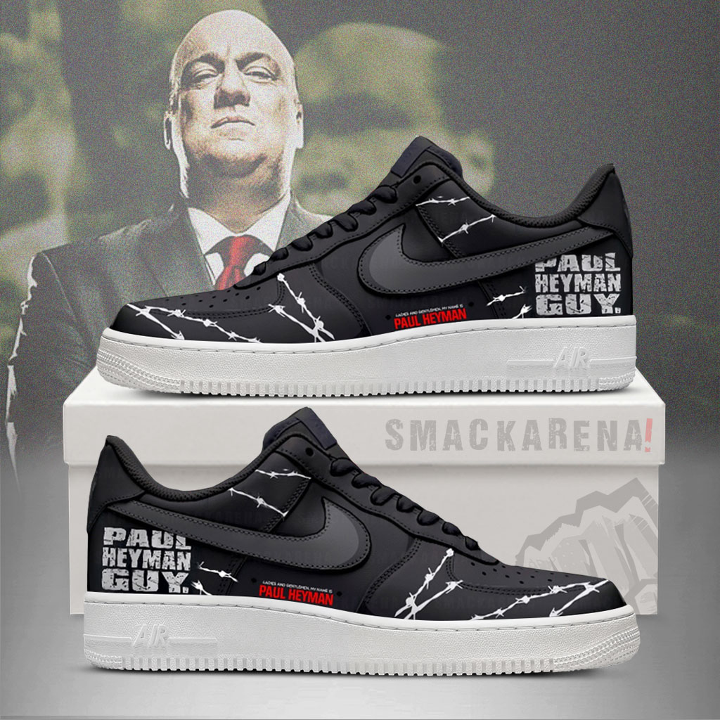 Paul Heyman Guy AF1 Embossed Logo Shoes-XOPFV7RB