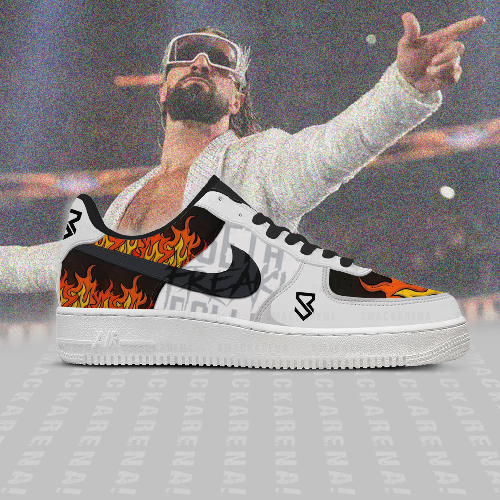 Seth Rollins AF1 Embossed Logo Shoes-G0RVP3PV - Image 3