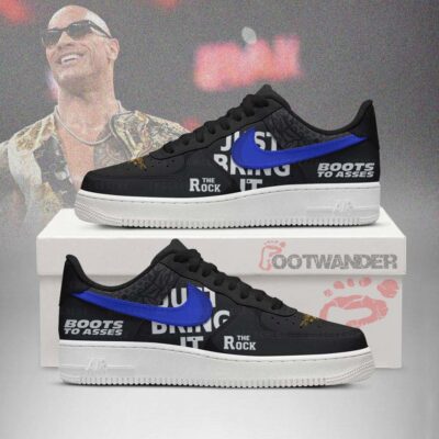 The Rock AF1 Embossed Logo Shoes-RON19092502