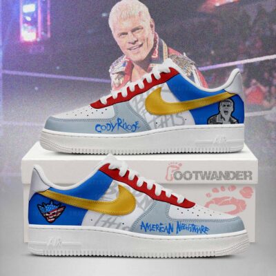 Cody Rhodes AF1 Embossed Logo Shoes-RON19092527