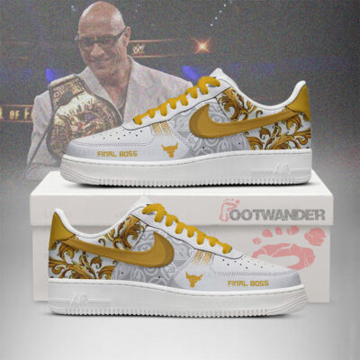 The Rock Final Boss AF1 Embossed Logo Shoes-RON19092501