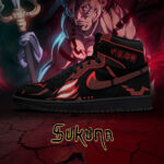 Ryomen Sukuna True Form V.1 Custom AJ1 High-Top Sneakers
