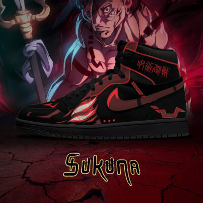 Ryomen Sukuna True Form V.1 Custom AJ1 High-Top Sneakers