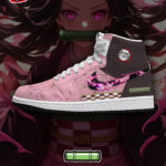 Nezuko V.5 Custom AJ1 High-Top Sneakers