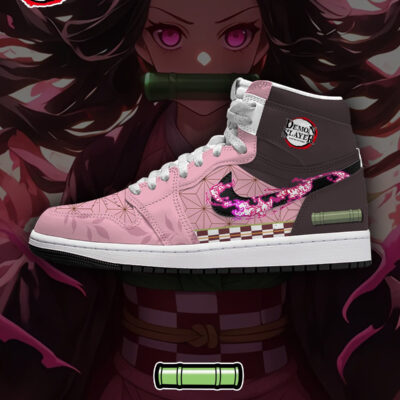 Nezuko V.5 Custom AJ1 High-Top Sneakers