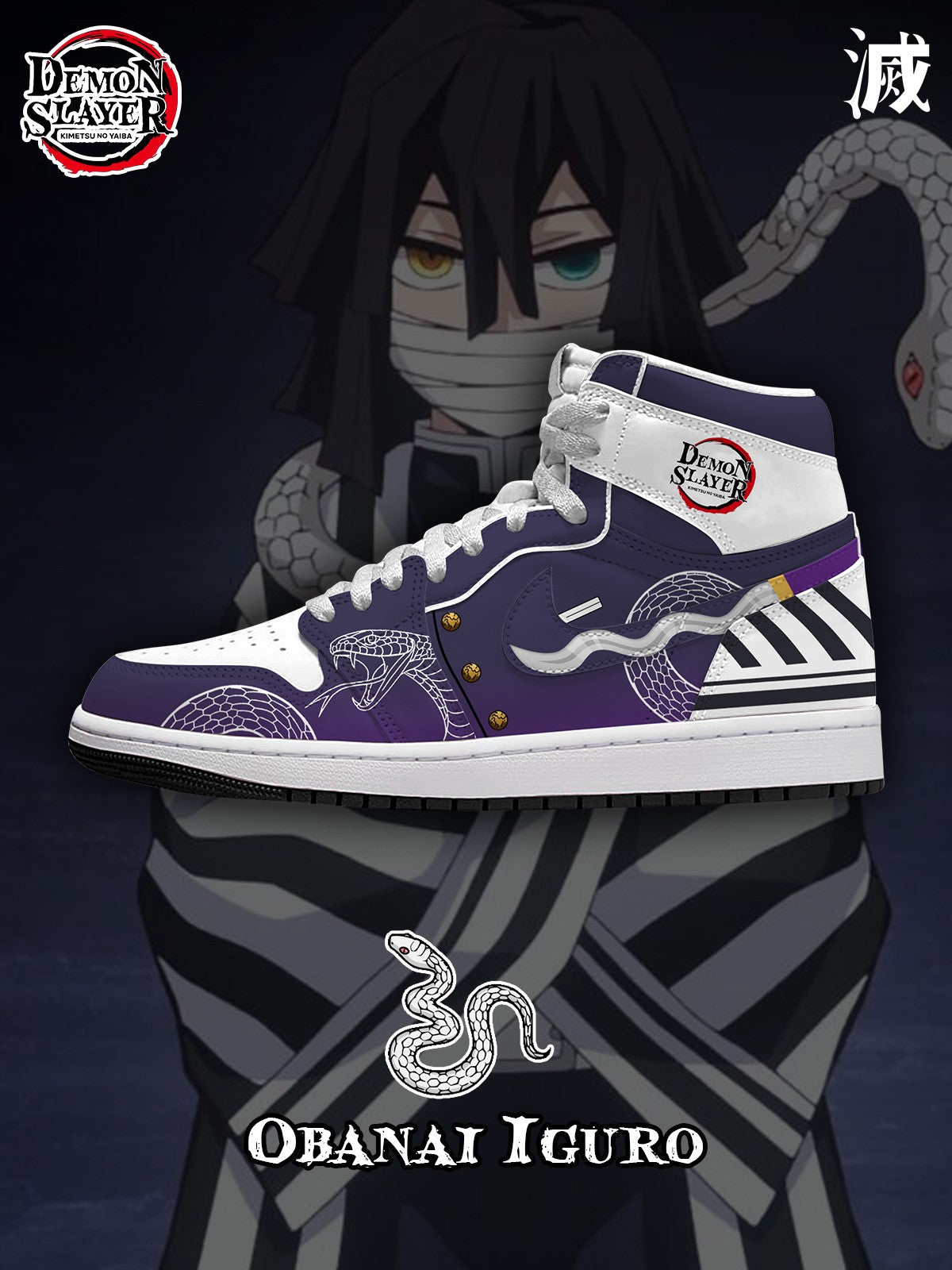 Obanai V.5 Custom AJ1 High-Top Sneakers