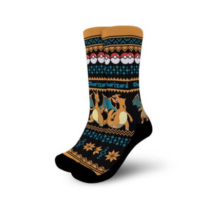 Charizard Socks Anime Ugly Christmas