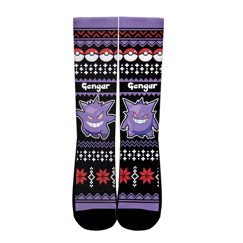 Gengar Socks Anime Ugly Christmas - Image 2