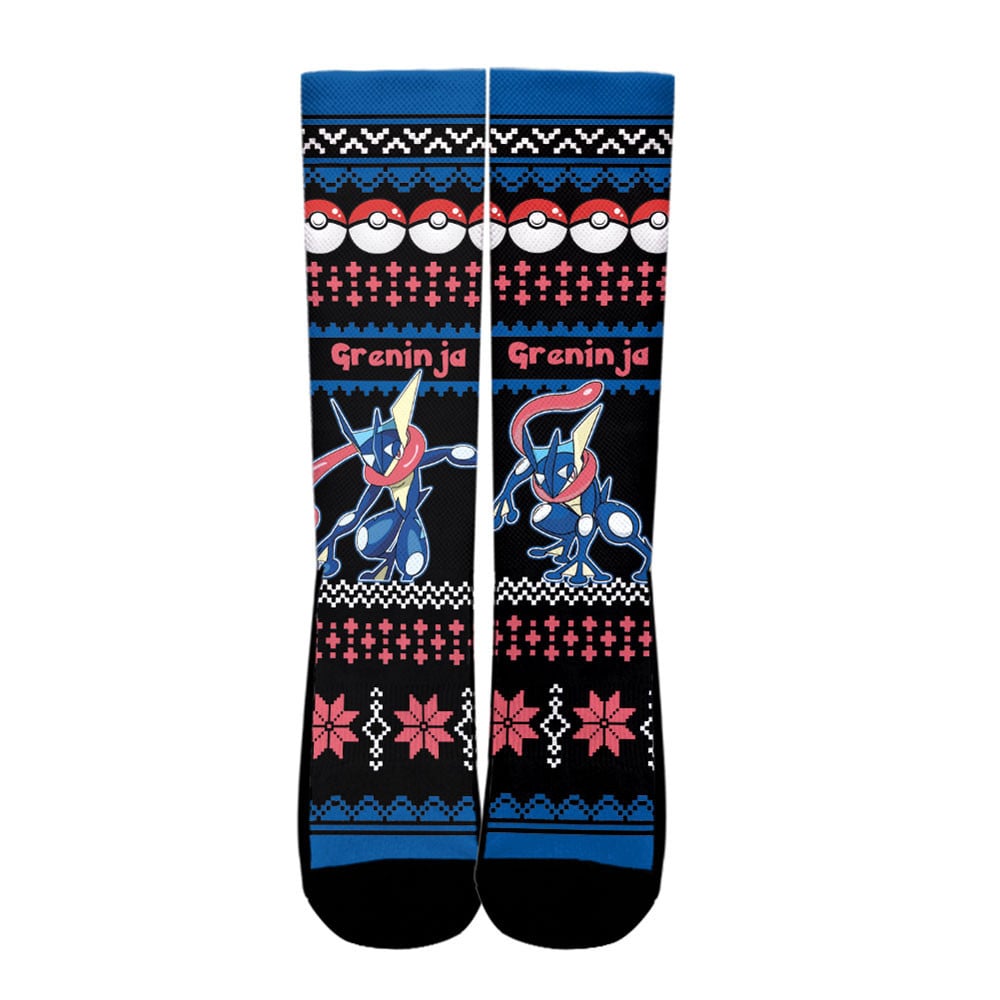 Greninja Socks Anime Ugly Christmas - Image 2