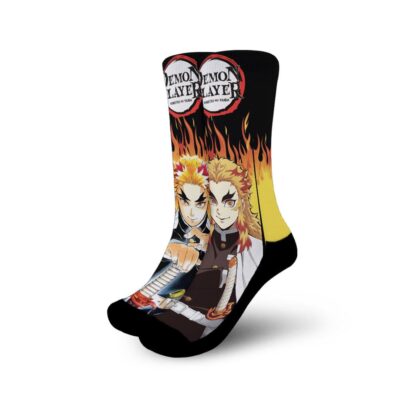 Kyojuro Rengoku Socks Flames Style