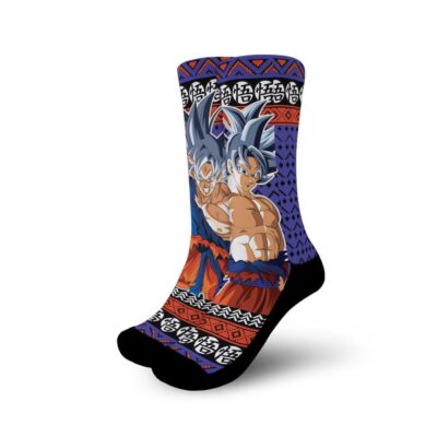Goku Ultra Instinct Socks Anime Ugly Christmas