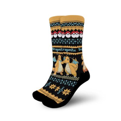 Dragonite Socks Anime Ugly Christmas
