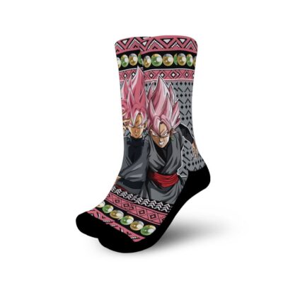 Goku Black Rose Socks Anime Ugly Christmas