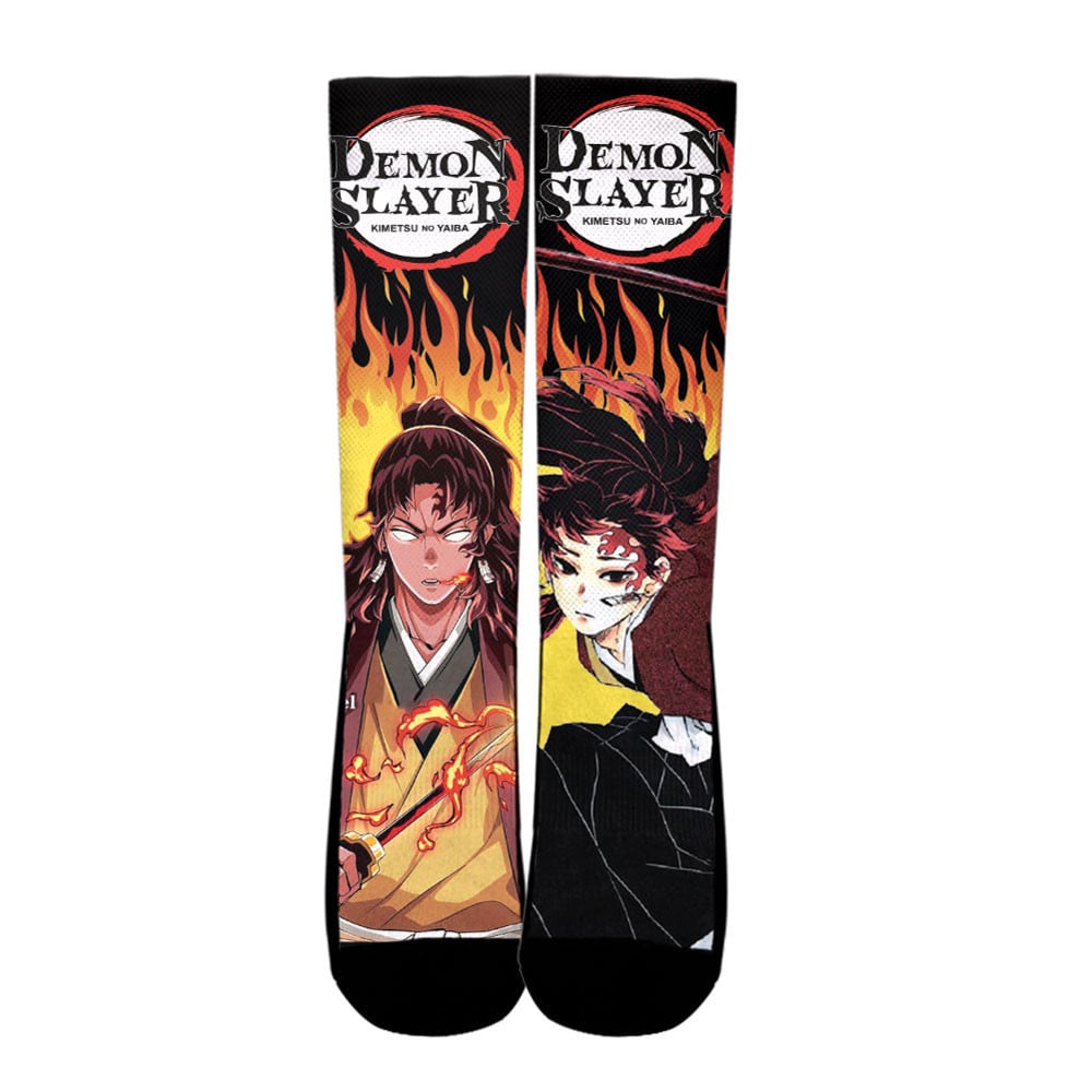 Yoriichi Tsugikuni Socks Flames Style - Image 2
