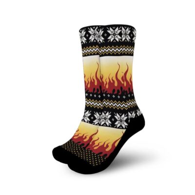 Kyojuro Rengoku Socks Anime Christmas