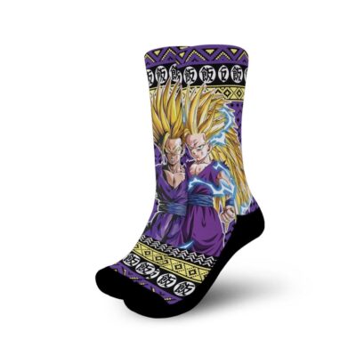 Gohan Super Saiyan Socks Anime Ugly Christmas