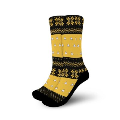 Zenitsu Socks Anime Christmas