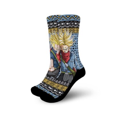 Trunks Super Saiyan Socks Anime Ugly Christmas