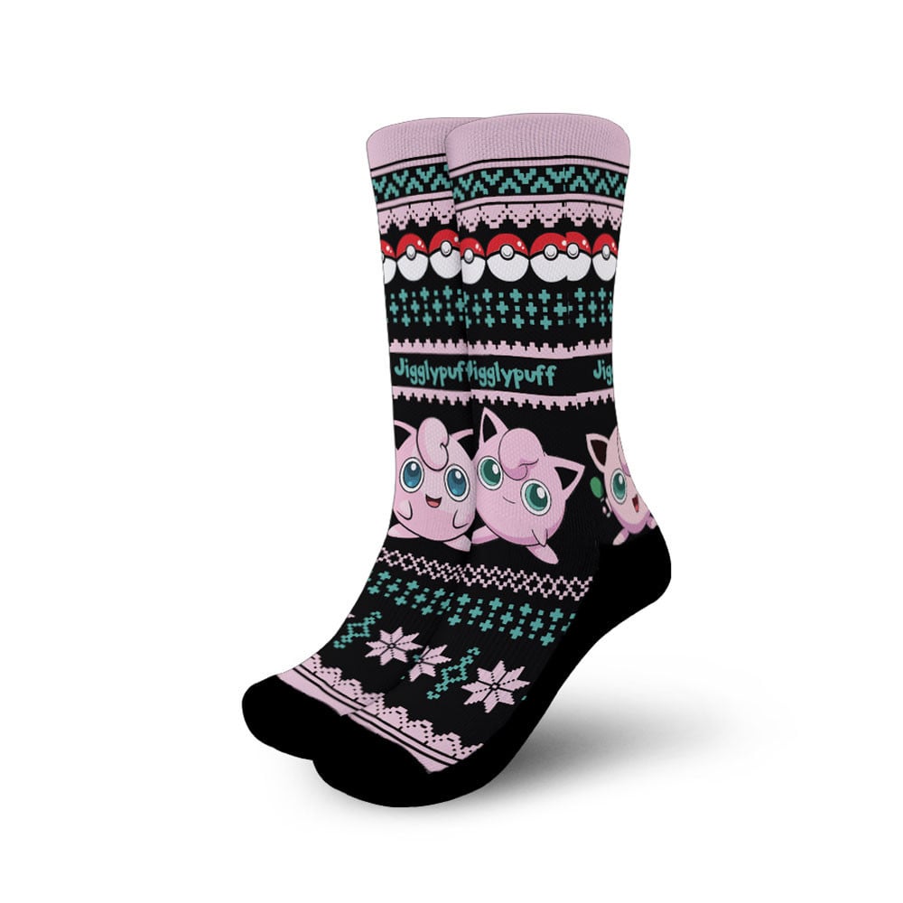 Jigglypuff Socks Anime Ugly Christmas