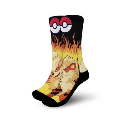 Arcanine Socks Flames Style