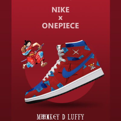 Monkey D. Luffy V.5 Custom AJ1 High-Top Sneakers