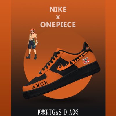 Portgas D Ace V.2 Custom Sneakers
