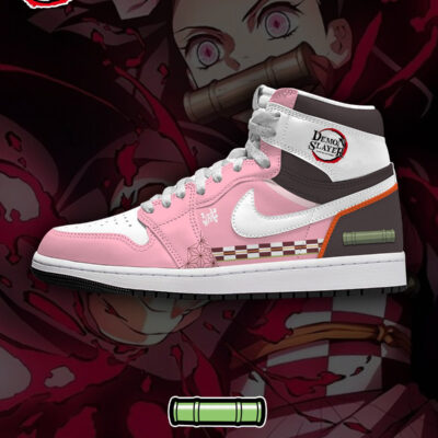 Nezuko Kamado V.1 Custom AJ1 High-Top Sneakers