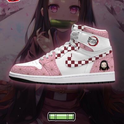 Nezuko Kamado V.2 Custom AJ1 High-Top Sneakers