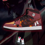 Yoriichi Tsugikuni V.1 Custom AJ1 High-Top Sneakers